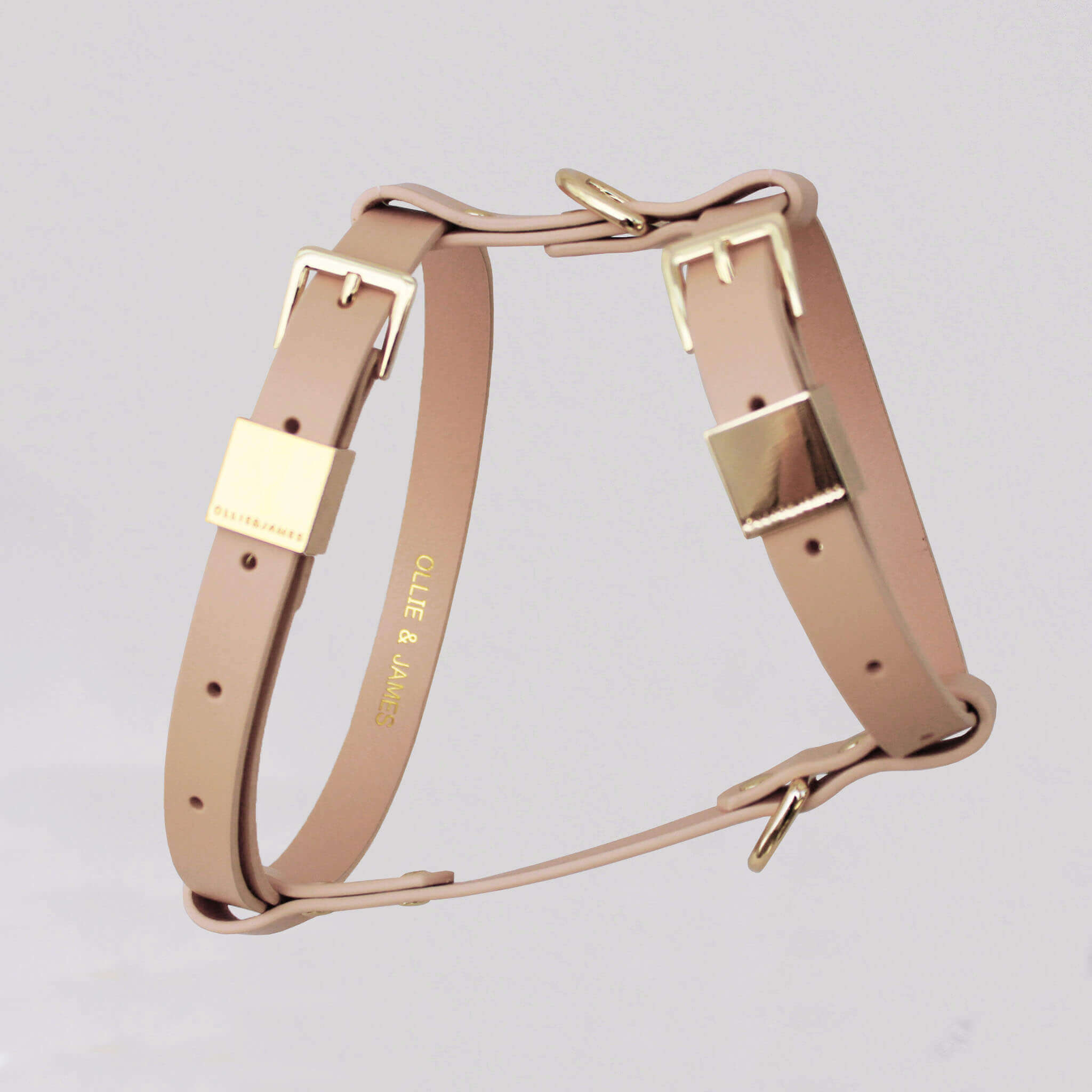 Dog Harness - Blush Pink - Leather - OLLIE & JAMES